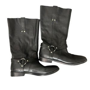 Joie Babson leather slouchy Moto boots (excellent preowned condition)